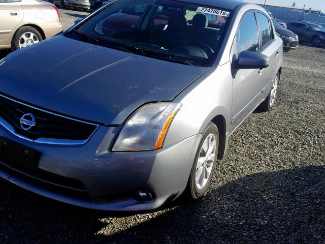 3N1AB6AP2AL722381 - 2010 NISSAN SENTRA 2.0 GRAY photo 2