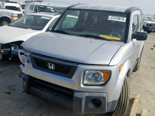 5J6YH28716L019439 - 2006 HONDA ELEMENT EX SILVER photo 2