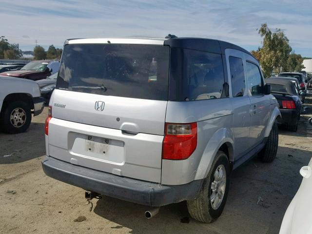 5J6YH28716L019439 - 2006 HONDA ELEMENT EX SILVER photo 4