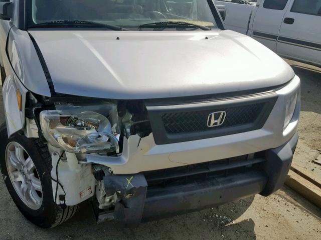 5J6YH28716L019439 - 2006 HONDA ELEMENT EX SILVER photo 9