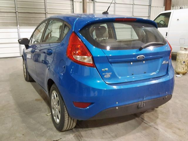 3FADP4EJ6CM158419 - 2012 FORD FIESTA SE BLUE photo 3