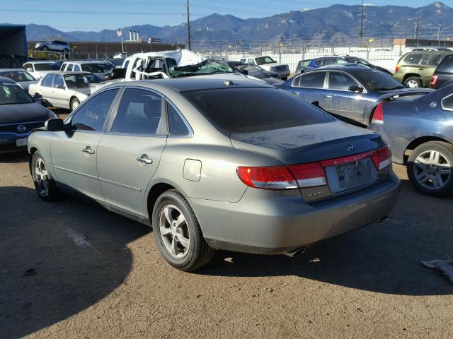 KMHFC46D67A209973 - 2007 HYUNDAI AZERA GLS GRAY photo 3