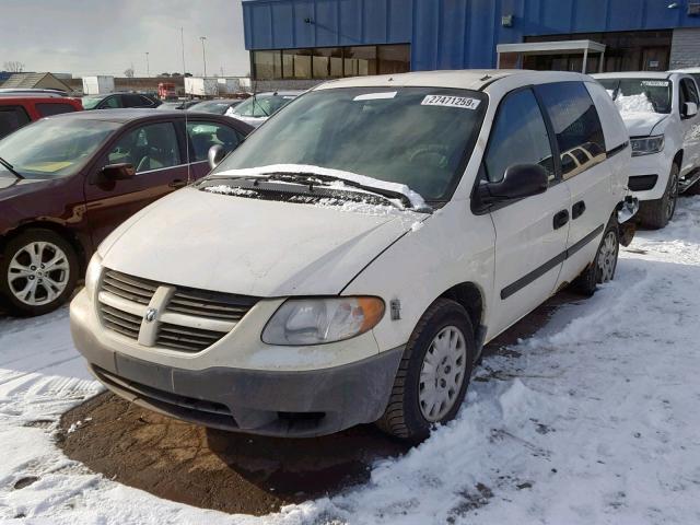 1D4GP21R87B178954 - 2007 DODGE CARAVAN C/ WHITE photo 2