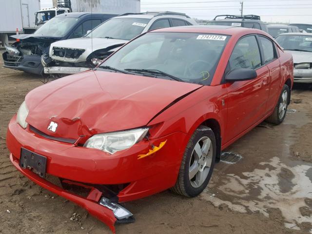 1G8AW18B77Z133367 - 2007 SATURN ION LEVEL RED photo 2
