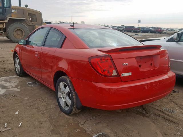1G8AW18B77Z133367 - 2007 SATURN ION LEVEL RED photo 3