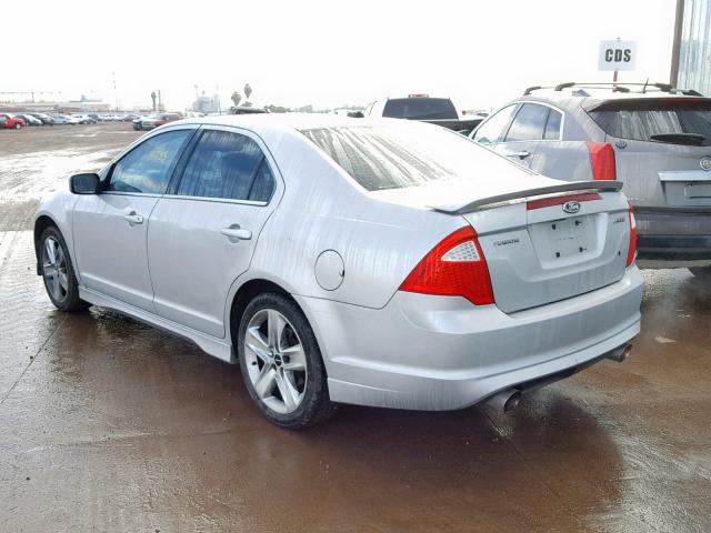 3FAHP0KCXAR112690 - 2010 FORD FUSION SPO SILVER photo 3