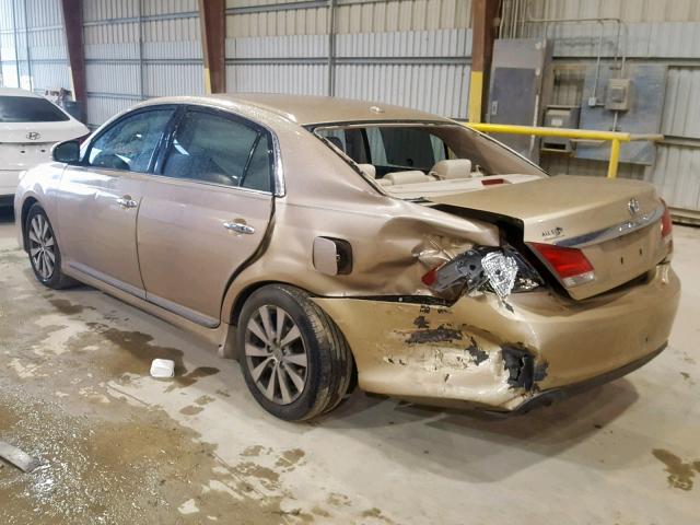 4T1BK3DB3BU388851 - 2011 TOYOTA AVALON BAS GOLD photo 3