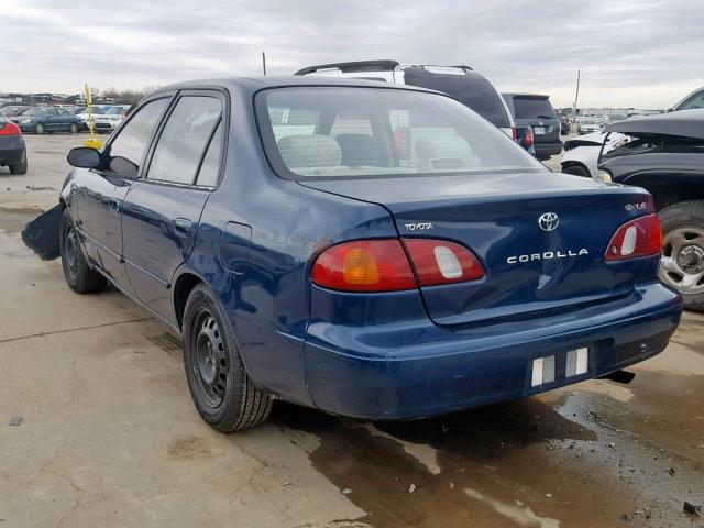 1NXBR18E1WZ048625 - 1998 TOYOTA COROLLA VE BLUE photo 3