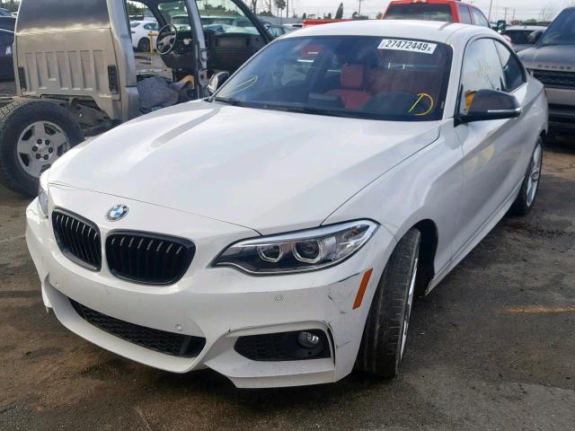 WBA2F9C37HV635813 - 2017 BMW 230I WHITE photo 2