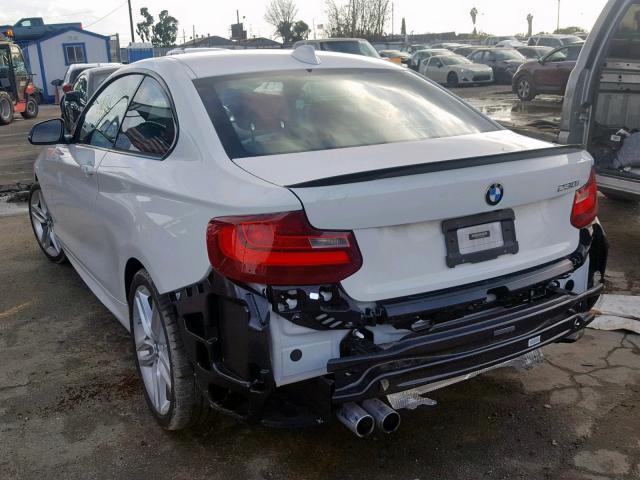 WBA2F9C37HV635813 - 2017 BMW 230I WHITE photo 3