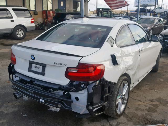 WBA2F9C37HV635813 - 2017 BMW 230I WHITE photo 4