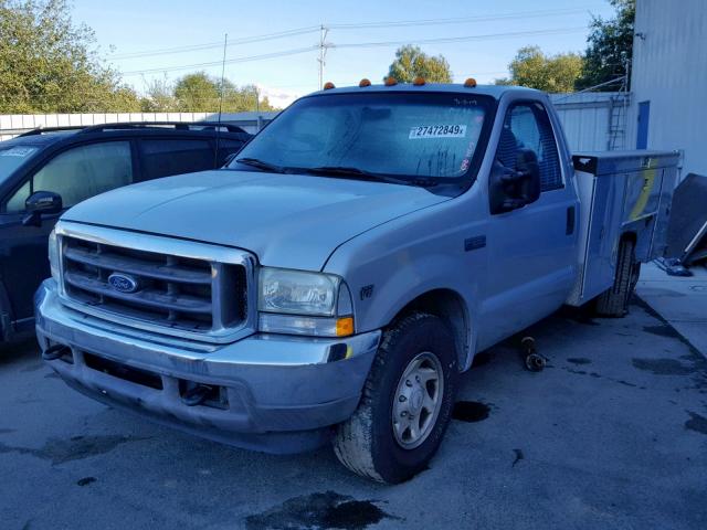 1FDSF34L92ED29097 - 2002 FORD F350 SRW S SILVER photo 2