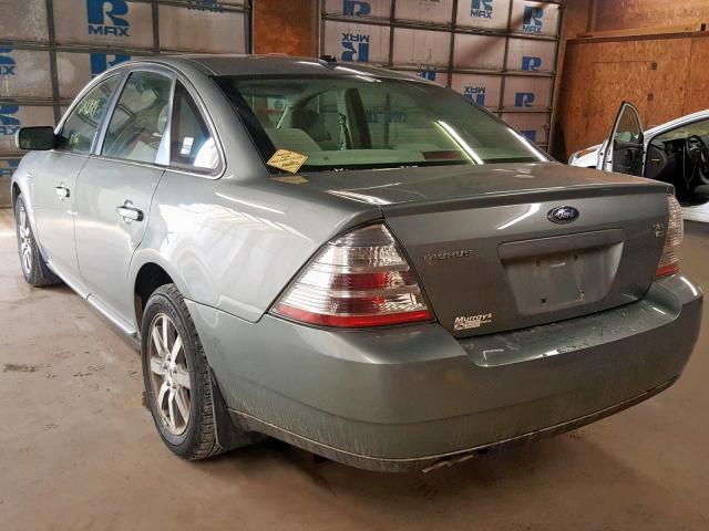 1FAHP27W28G156294 - 2008 FORD TAURUS SEL TEAL photo 3