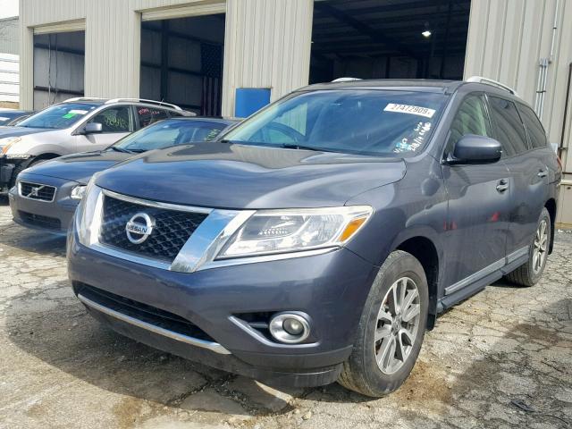 5N1AR2MN5DC633122 - 2013 NISSAN PATHFINDER GRAY photo 2