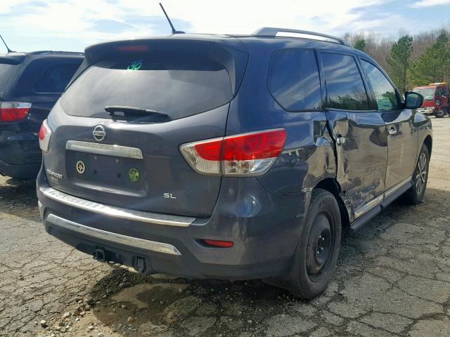 5N1AR2MN5DC633122 - 2013 NISSAN PATHFINDER GRAY photo 4