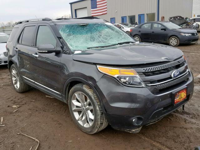 1FM5K7F80FGC15525 - 2015 FORD EXPLORER L CHARCOAL photo 1