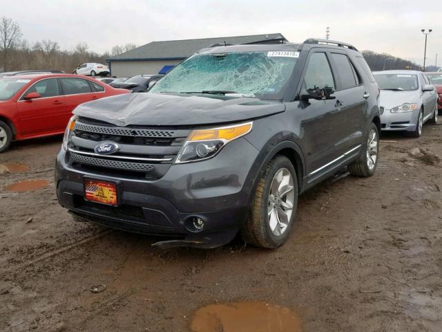 1FM5K7F80FGC15525 - 2015 FORD EXPLORER L CHARCOAL photo 2