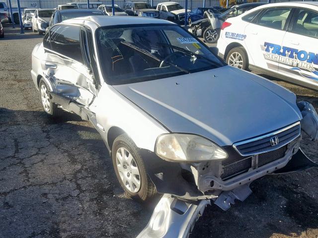 2HGEJ6619YH553034 - 2000 HONDA CIVIC BASE SILVER photo 1