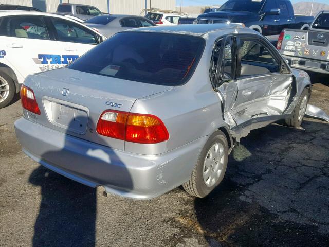 2HGEJ6619YH553034 - 2000 HONDA CIVIC BASE SILVER photo 4