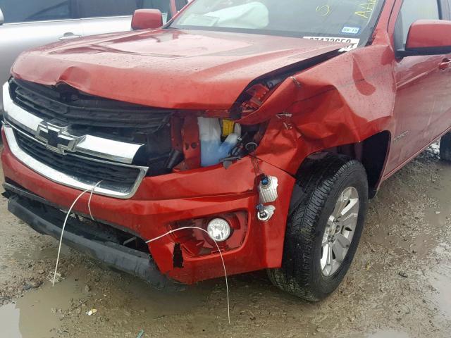 1GCGSCE33G1249717 - 2016 CHEVROLET COLORADO L ORANGE photo 9