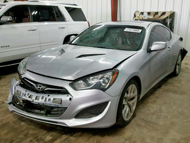 KMHHT6KD7DU081201 - 2013 HYUNDAI GENESIS CO SILVER photo 2