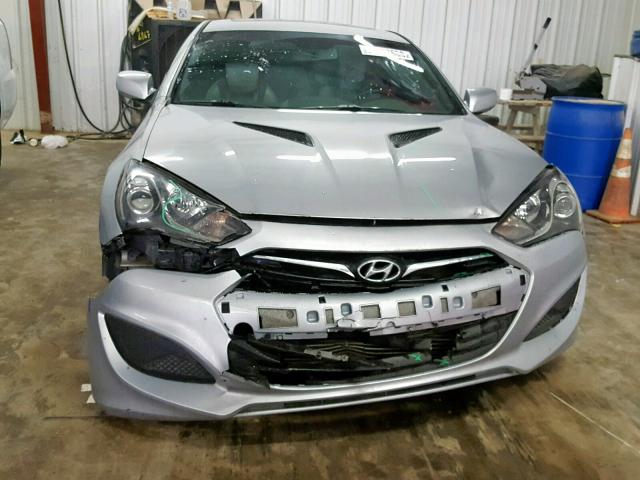 KMHHT6KD7DU081201 - 2013 HYUNDAI GENESIS CO SILVER photo 9