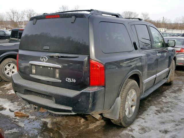 5N3AA08C94N808844 - 2004 INFINITI QX56 BLACK photo 4