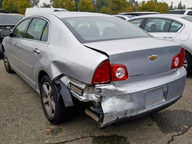 1G1ZC5EU9CF117710 - 2012 CHEVROLET MALIBU 1LT 银色 照片 3