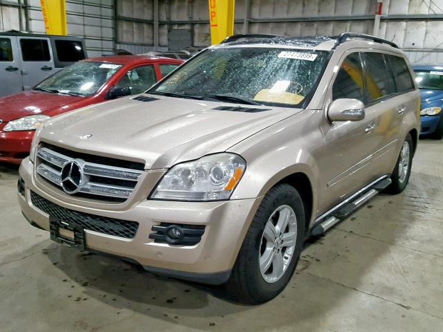 4JGBF71E57A164497 - 2007 MERCEDES-BENZ GL 450 4MA GOLD photo 2