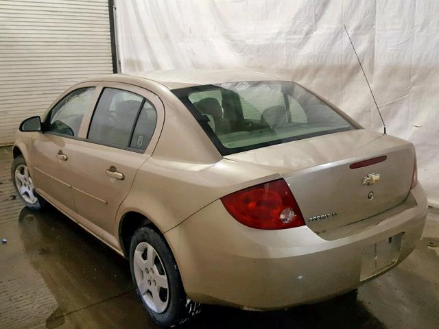 1G1AL55F777330377 - 2007 CHEVROLET COBALT LT GOLD photo 3