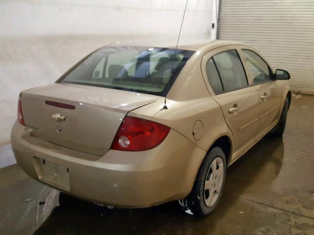 1G1AL55F777330377 - 2007 CHEVROLET COBALT LT GOLD photo 4