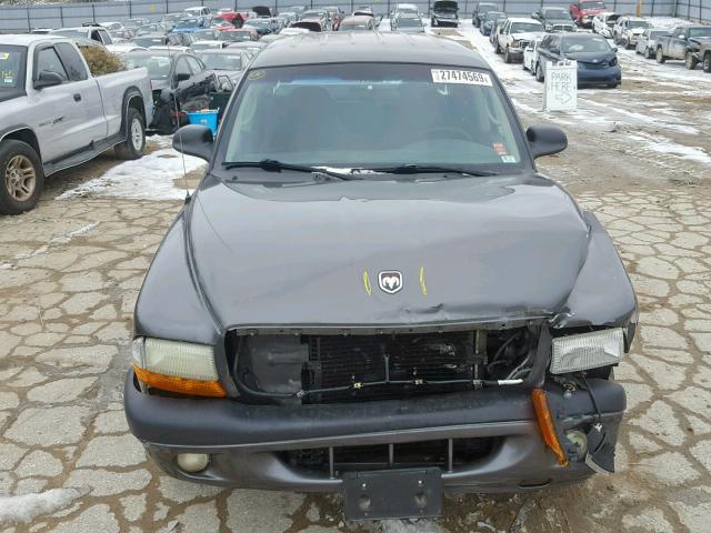 1B7HL2AX21S344226 - 2001 DODGE DAKOTA QUA GRAY photo 7