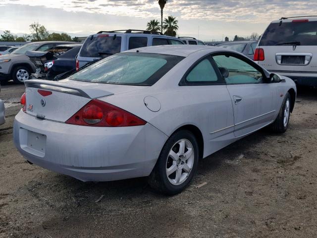 1ZWHT61L4X5751842 - 1999 MERCURY COUGAR V6 SILVER photo 4