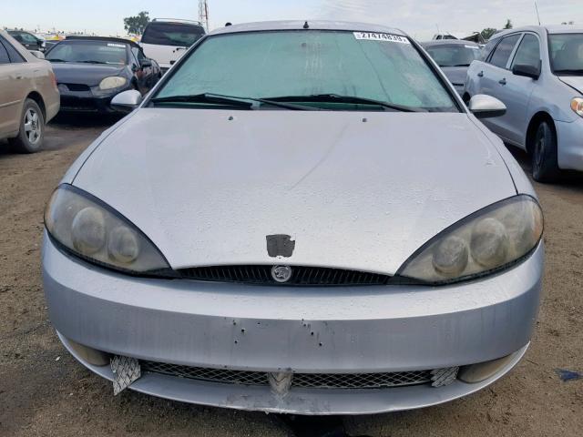 1ZWHT61L4X5751842 - 1999 MERCURY COUGAR V6 SILVER photo 9