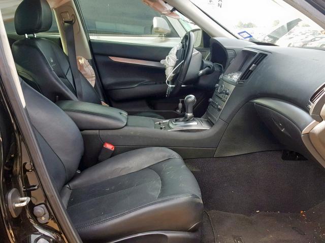 JN1CV6AP8DM306538 - 2013 INFINITI G37 BASE BLACK photo 5