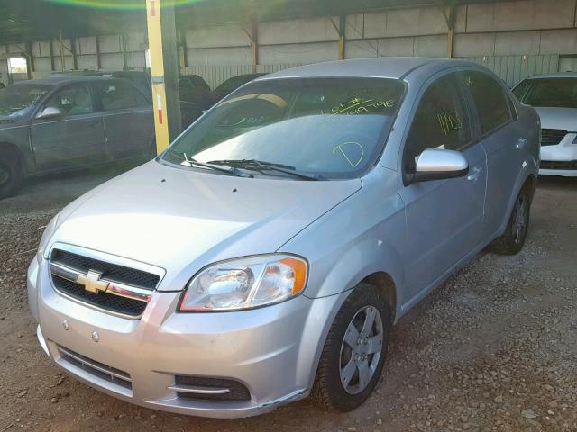 KL1TD5DE4BB167514 - 2011 CHEVROLET AVEO LS SILVER photo 2