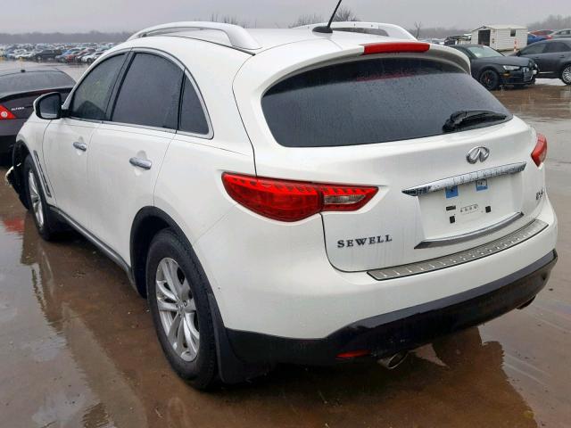 JN8AS1MW0AM853239 - 2010 INFINITI FX35 WHITE photo 3