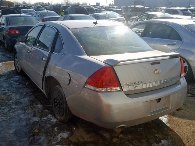 2G1WU58R779230352 - 2007 CHEVROLET IMPALA LTZ SILVER photo 3