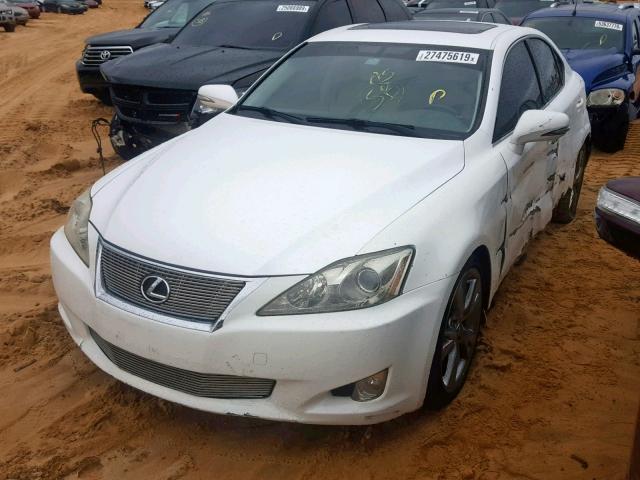 JTHBK262792091775 - 2009 LEXUS IS 250 WHITE photo 2