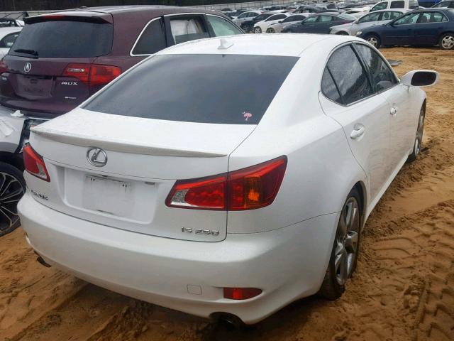 JTHBK262792091775 - 2009 LEXUS IS 250 WHITE photo 4