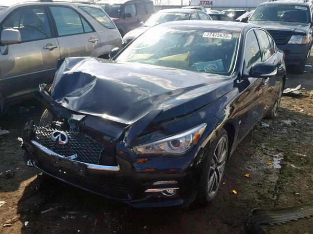 JN1BV7AR4EM702762 - 2014 INFINITI Q50 BASE BLACK photo 2