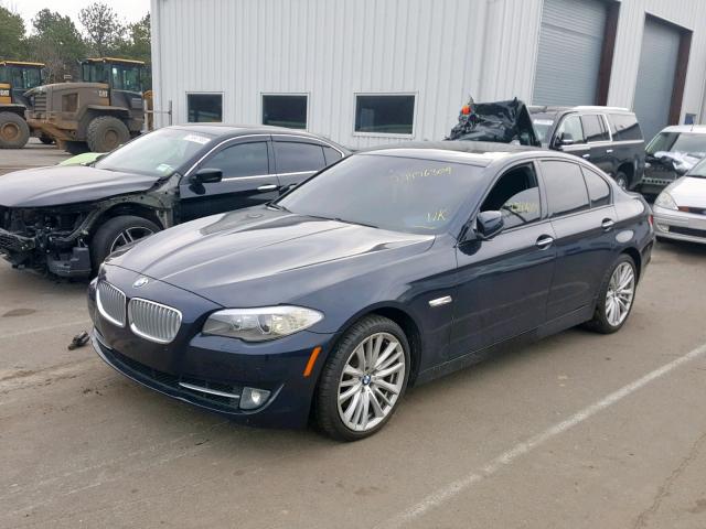 WBAFU9C52BC786621 - 2011 BMW 550 XI BLUE photo 2