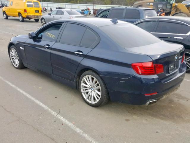 WBAFU9C52BC786621 - 2011 BMW 550 XI BLUE photo 3