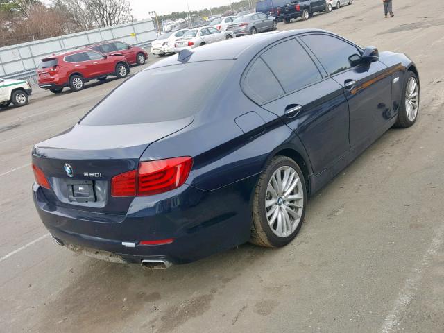 WBAFU9C52BC786621 - 2011 BMW 550 XI BLUE photo 4