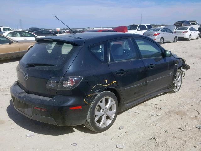 JM1BK343781806688 - 2008 MAZDA 3 HATCHBAC BLACK photo 4