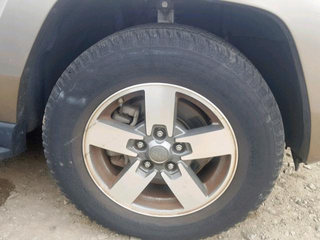 1J8HH48K86C294255 - 2006 JEEP COMMANDER TAN photo 9