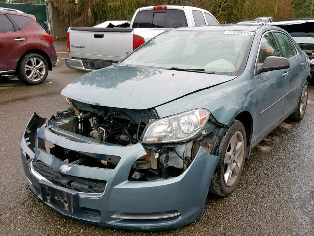 1G1ZG57B594256009 - 2009 CHEVROLET MALIBU LS TEAL photo 2