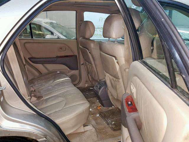 JT6HF10U7Y0142391 - 2000 LEXUS RX 300 GOLD photo 6