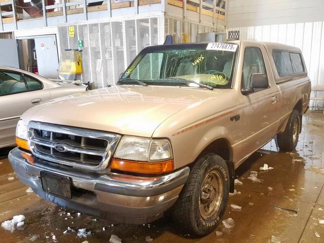 1FTYR10U6WPA36485 - 1998 FORD RANGER GOLD photo 2