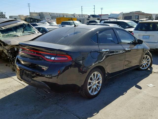 1C3CDFCH6DD297025 - 2013 DODGE DART LIMIT BLACK photo 4